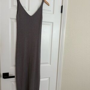 Zara Ribbed Gray Knit Top